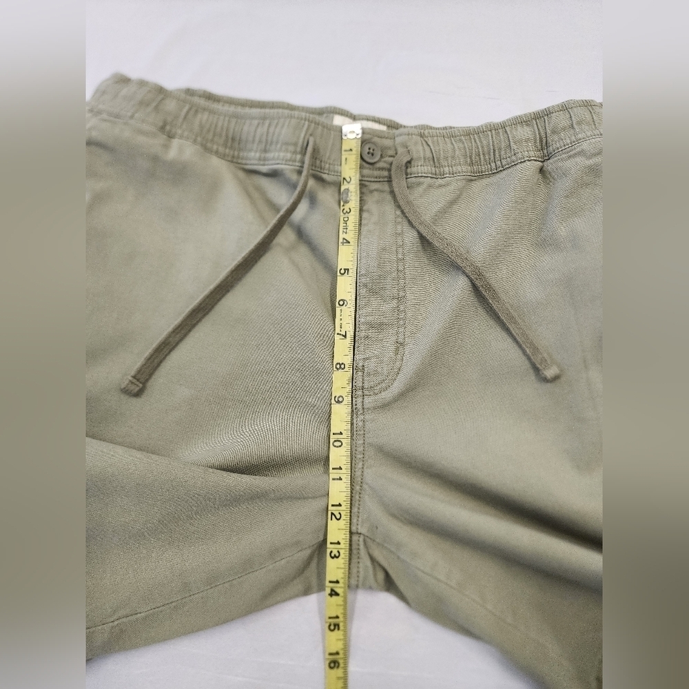 Mutual Weave Khaki Elastic Waist Drawstring Shorts Men’s Size XL - Picture 6 of 8